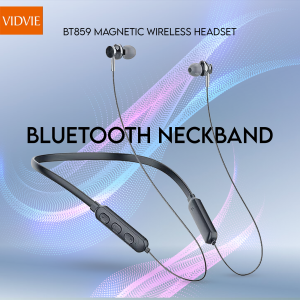 • VIDVIE BT859 Magnetic Wireless Headset Bluetooth Neckband