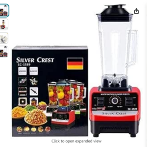 • عرض خلاط Silver Crest + مطحنة 4500 وات + مفرمة اللحوم الكهربائية ستانليس 5 لتر