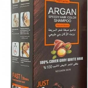 عرض 3 قطع شامبو و بلسم صبغ الشعر الاسود بزيت الارجان