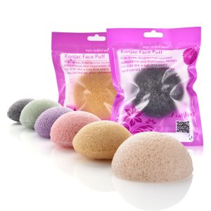 أدوات العناية بالبشرة (إسفنجة كونجاك السحرية + فرشاة 3 في 1 للماسك )