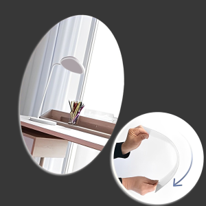 استيكر مرايا بيضاوي