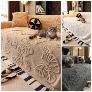 كفر انترية فرو جاكار Butterfly Design