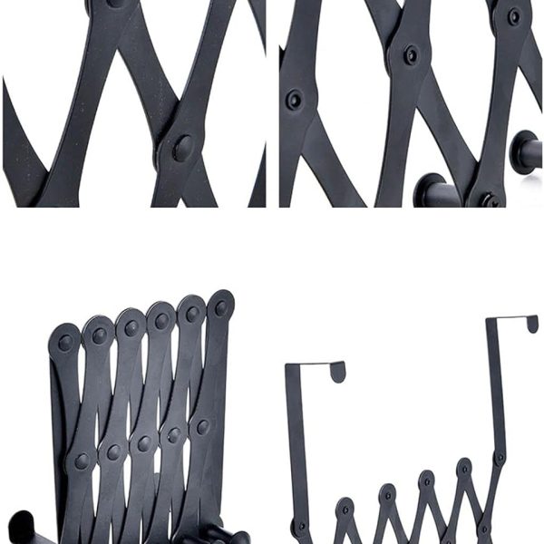 • عرض 3 قطع شماعة خلف الباب قابلة للتمدد