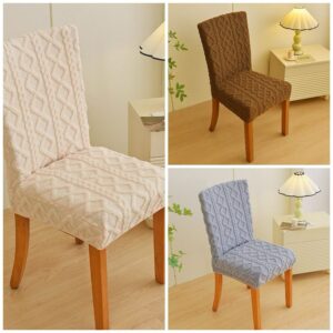 طقم كراسي سفره فرو جاكار رصاصي 6 كرسي