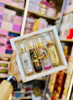 صندوق عطور نسائي فاخر من لطافة - 4 عطور مميزة بروائح متنوعة