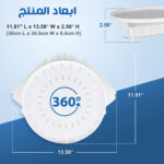 رف منظم زاوية دوار 360 درجة | تنظيم سهل للمطبخ والحمام والثلاجة