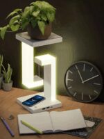 اباجورة مكتب مع شاحن لاسلكي 10 واط بتصميم عصري