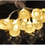 كرات كريستال مضيئة فرع نور رمضان لتزيين ركن رمضان