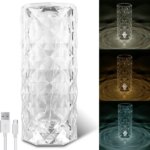 فواحة كريستال LED USB متعددة الألوان للغرف والمكاتب
