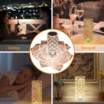 فواحة كريستال LED USB متعددة الألوان للغرف والمكاتب
