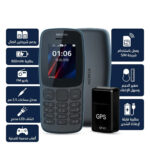 هاتف Nokia 106 أسود مع جهاز تتبع GPS GF-07 أسود - محتويات العبوة
