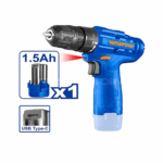 • شنيور بطارية 12 فولت 1 بطارية WADFOW