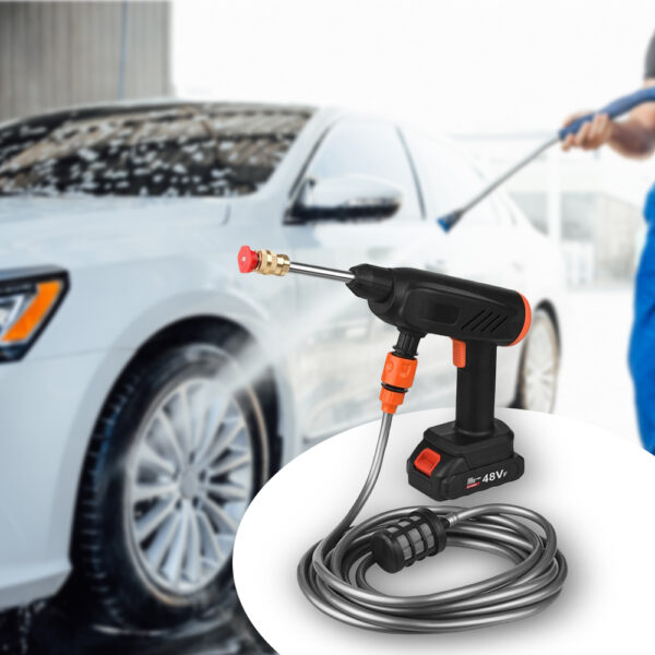 مسدس الغسيل السيارة بالفوم بطارية 48