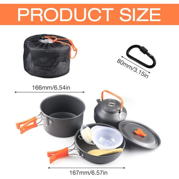 • AVCXEC Camping Cookware Set - مجموعة تجهيزات المطابخ للتخييم من AVCXEC