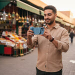 ملحق تصوير للجوال بدون اهتزاز باللون الأزرق