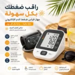 عرض جهازين قياس ضغط إلكتروني منزلي - دقيق وسريع بضمان 3 أعوام