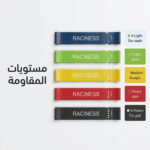رباط مقاومة لاتكس أخضر بمستوى للتمارين الخفيفة