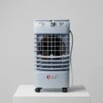 مكيف صحراوي متنقل بدون كهرباء - تبريد وتنقية بترطيب ببطارية 12V ومحول ذكي