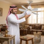 مروحة سقف بإضاءة وريموت كنترول | موفرة للطاقة وهادئة