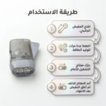 تفاصيل كشاف يدوي سهل الحمل للاستخدام اليومي بدون بطاريات