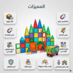 مكعبات بناء مغناطيسية للأطفال مصنوعة من بلاستيك ABS