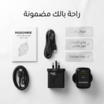 شاحن أبل سريع معتمد بقوة 30 واط - ضمان عامين | شاحن مزدوج المنفذ