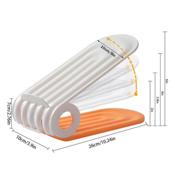رف تخزين الاحذية موفر للمساحة