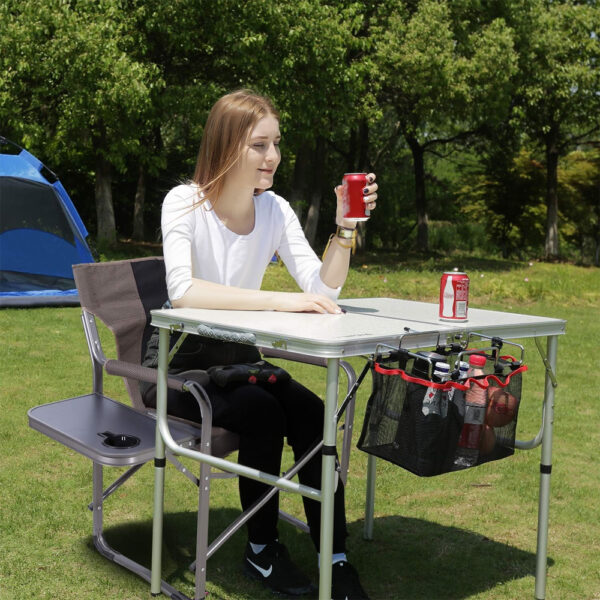 عرض حبتين كرسي بمسند قابل للطي للتخييم