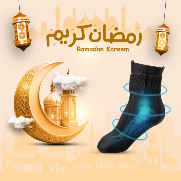 جوارب جل بارد و ساخن قابل لإعادة الاستخدام لتخفيف الالام الكاحل والقدم