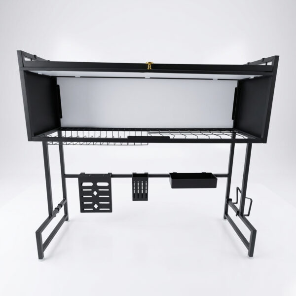 • منظم ومجفف أطباق 3 طبقات