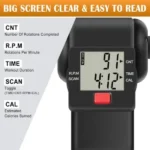 جهاز تمرين منزلي صغير قابل للطي مزود ببدالات وشاشة LCD - Image 7